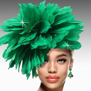 Beloved Millinery Dazzling Feathered Fascinator Kentucky Derby Tea Party Brunch